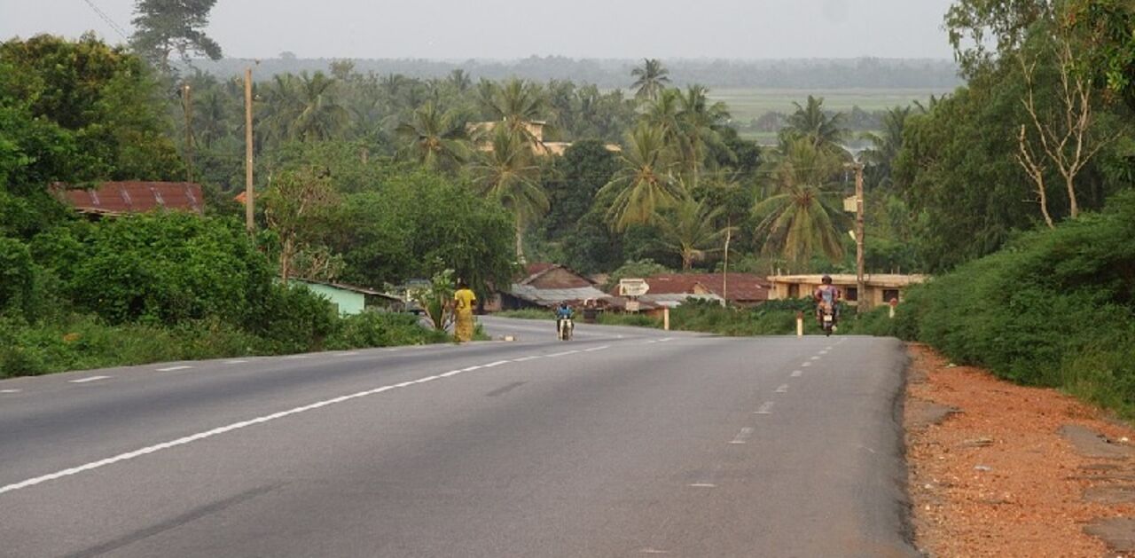 la route de Guezin au Bénin